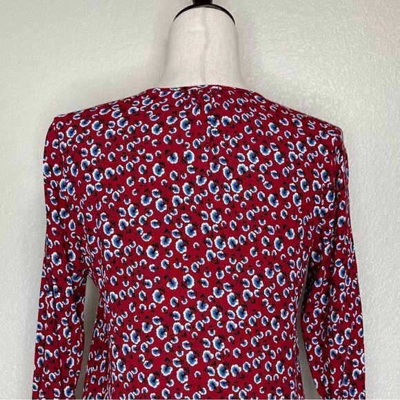 Rails Beaux Top in Red Floral Button Down Top - Picture 7 of 13